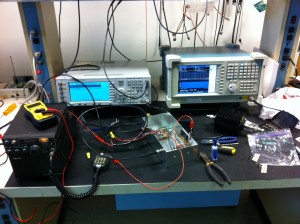 Transverter on the bench.
